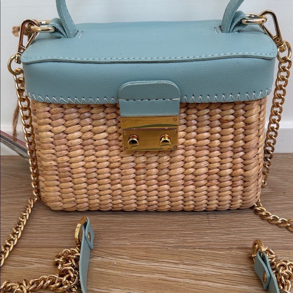 Sea & Grass Laurel petite Dusty Blue Purse - Picture 3 of 12